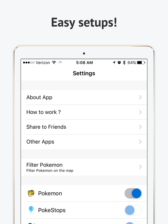 Seek - For Pokémon go! iPad screenshot
