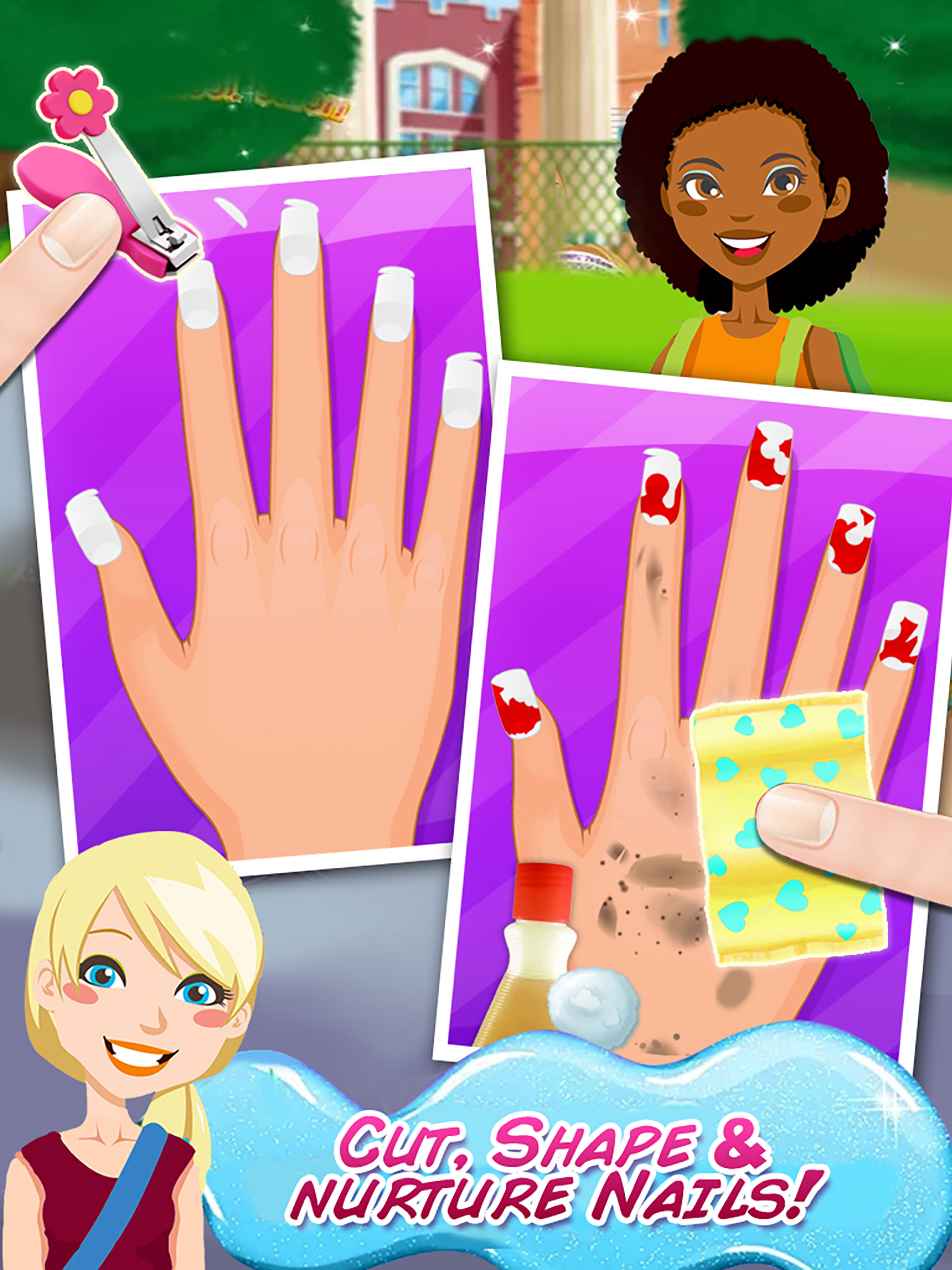 High School Nail Art Nail Salon - Girls Game! screenshot 7