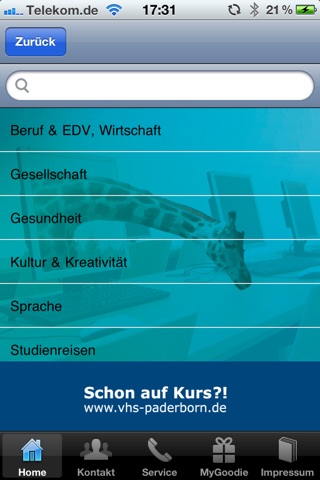 VHS Paderborn screenshot 2