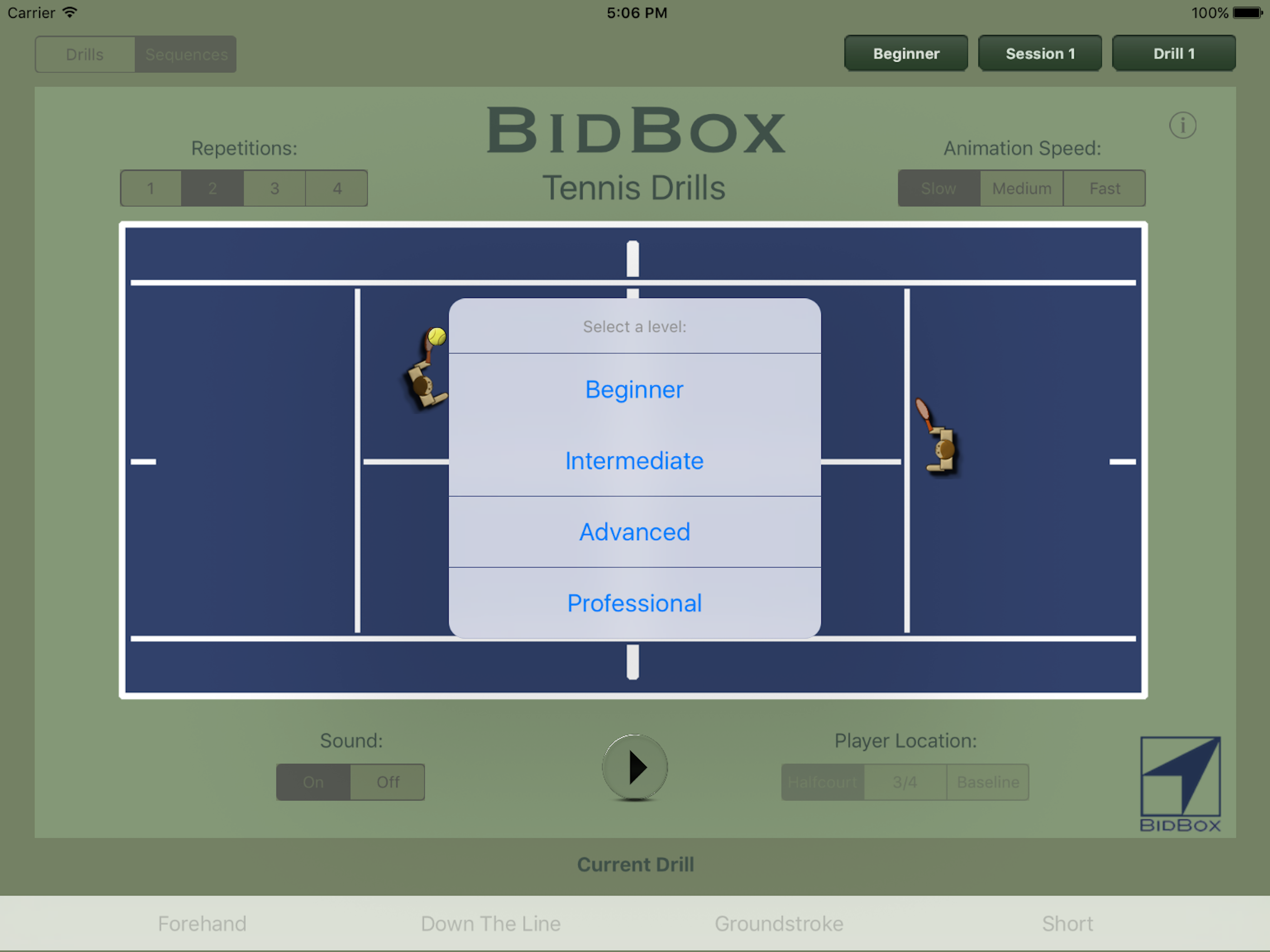 BidBox Tennis Drills