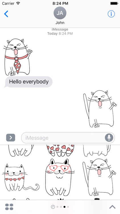 Cat Emotion Cute Sticker Pack 02