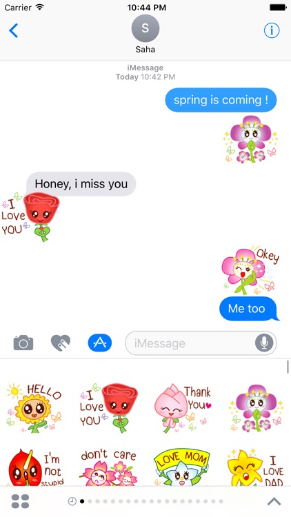 Say It With Flower Stickers