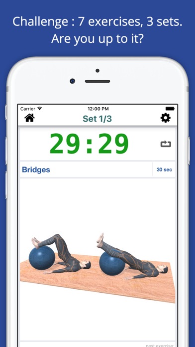 Screenshot #2 pour Exercise Ball Workout Challenge Free - Get fit