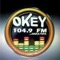 Plays radio station - Okey 104