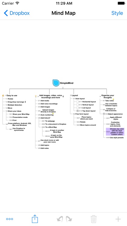 SimpleMind Pro+ Intuitive Mind Mapping screenshot-4