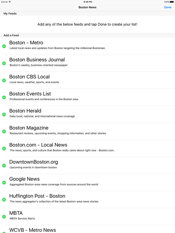 Boston News iPad screenshot 4 - News app