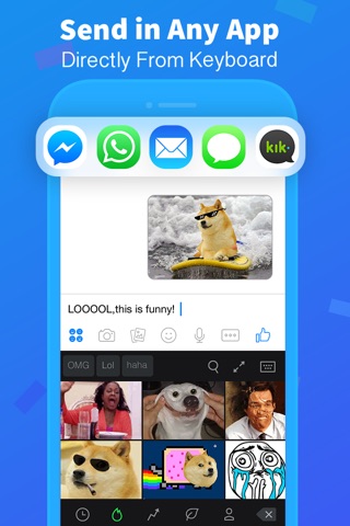 Joy Keyboard - animated GIFs, stickers and emojis screenshot 4