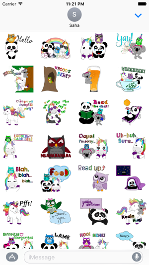 Cute Animals Colorfull Stickers for iMessage(圖2)-速報App