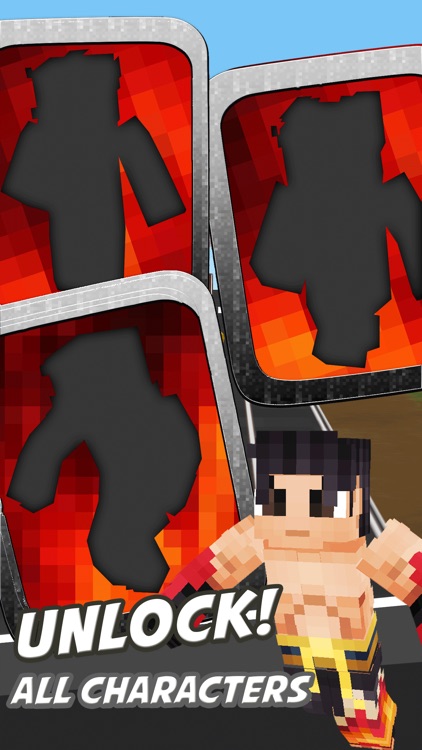 3D Fighting Blocks Skins Running Run Video Game