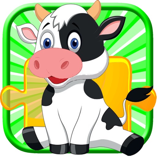 Crazy Farm Day and Cow Village Jigsaw Puzzle Game