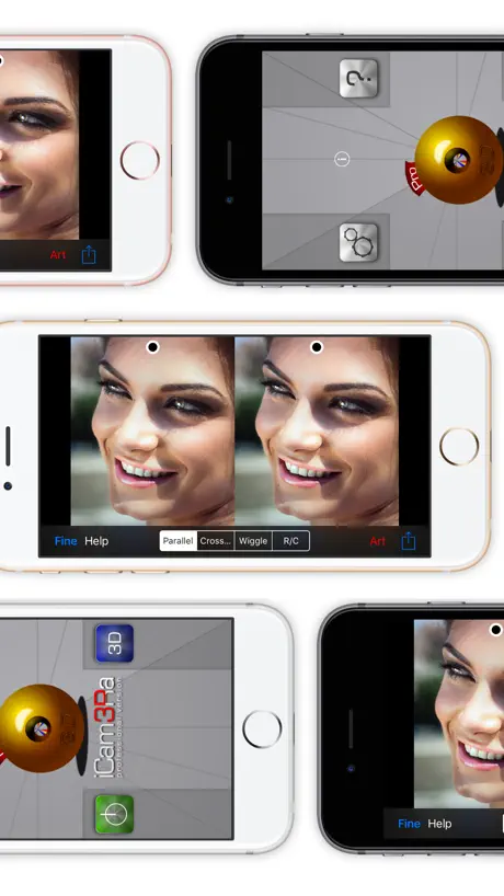 iCam3Ra Lite - 3D カメラの写真のメーカー ビデオ
