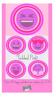 tickled pink! (pinktastic emoji stickers) iphone screenshot 1