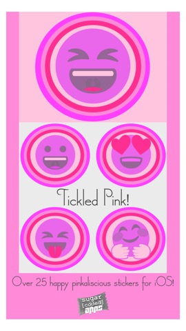 Tickled Pink! (Pinktastic Emoji Stickers)のおすすめ画像1