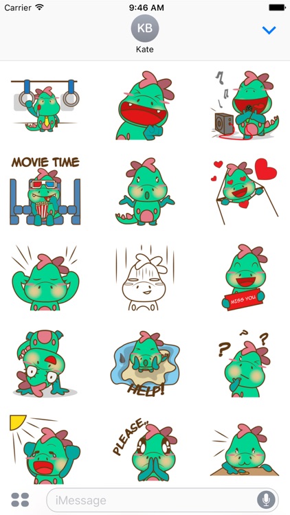 DeeDee, the cute green dragon