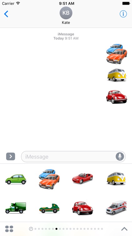 Vehicle Stickers Pack For iMessage