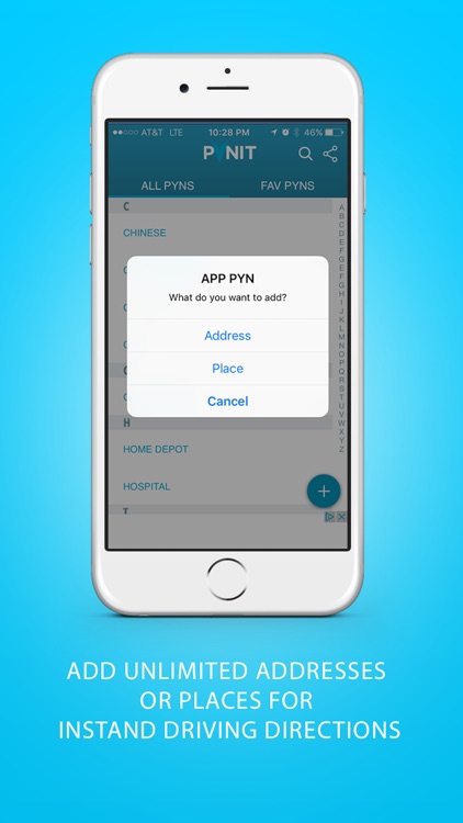 Pynit App - navigation & maps shortcut