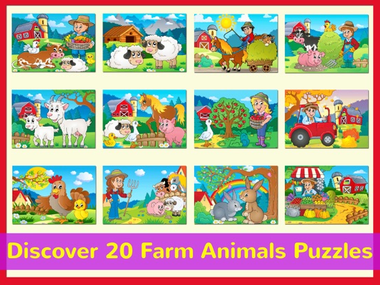 Screenshot #4 pour Farm Animals Jigsaw Puzzles Games HD Free For Kids