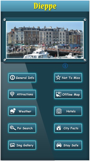 Dieppe Offline Map City Guide