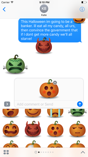 Smile Pumpkin for Halloween - Fx Sticker(圖3)-速報App