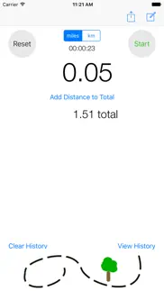 simple distance tracker iphone screenshot 1