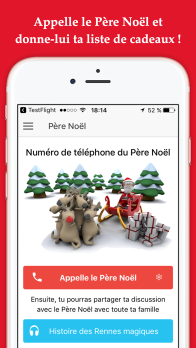 Screenshot #1 pour Père Noël Numéro de Téléphone