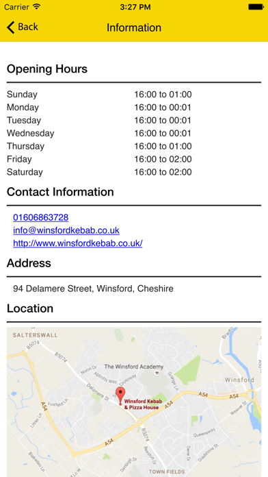 Screenshot #3 pour Winsford Kebab and Pizza House