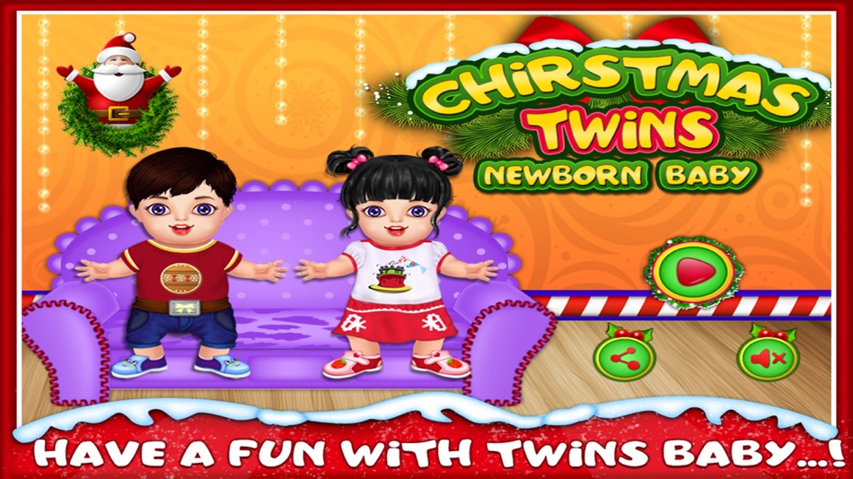 Christmas Twins NewBorn Baby Care - kids game - 1.0 - (iOS)