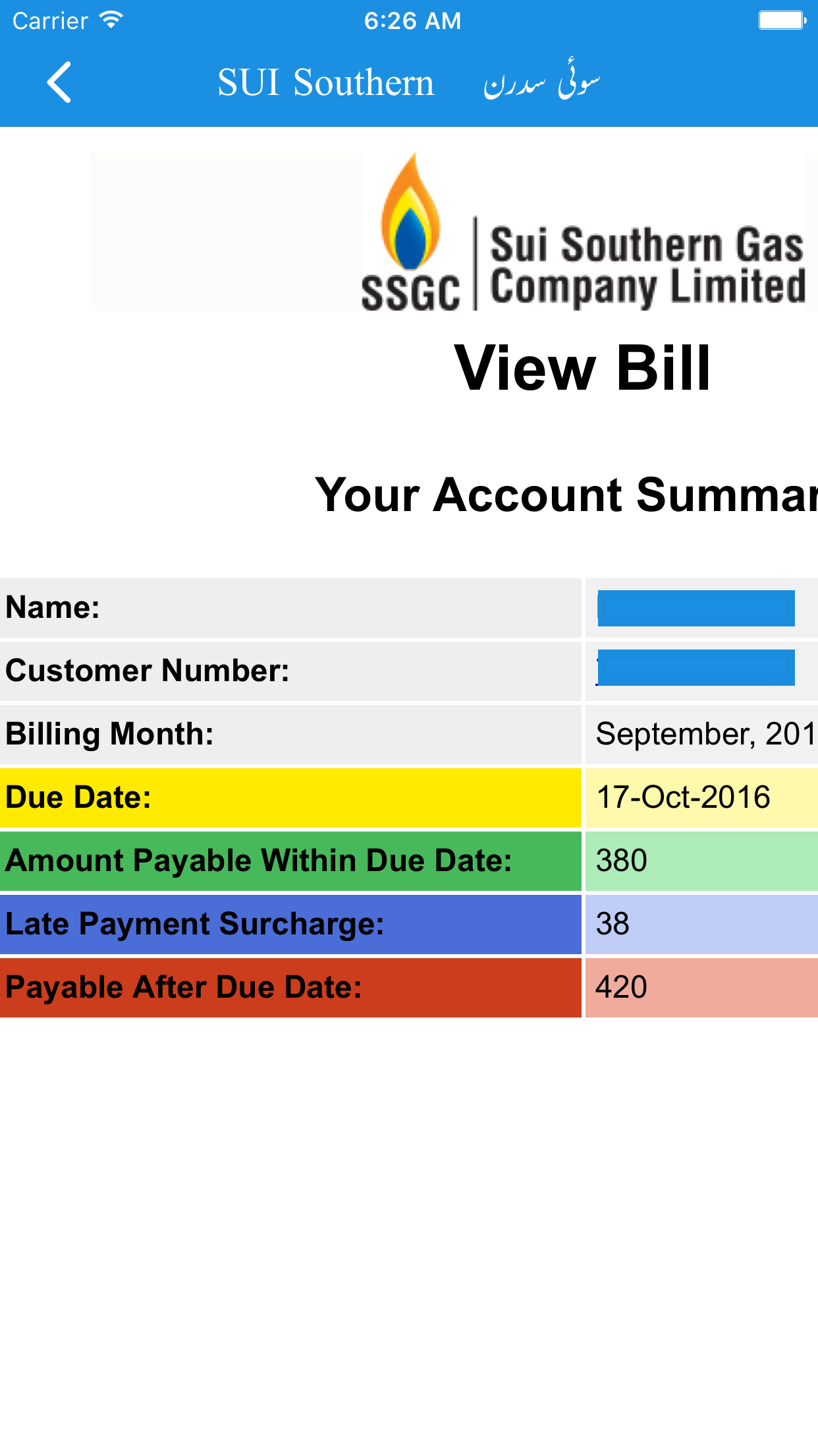 Check Sui Gas Bill
