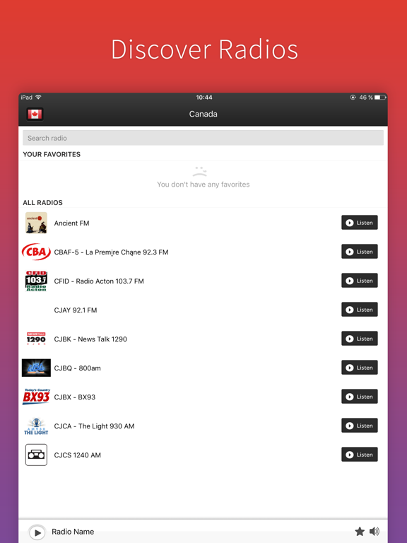 Screenshot #4 pour Radios Canada - Radio Canadienne