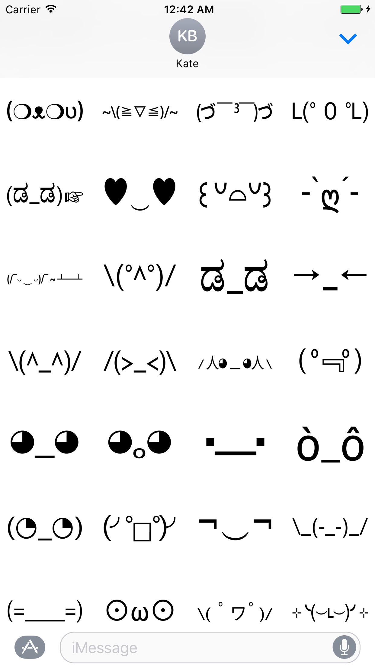 Screenshot 3 of ASCII Stickers