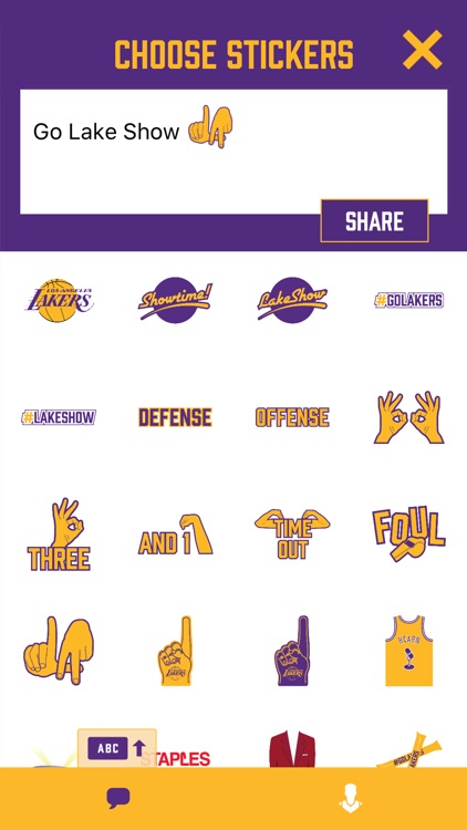 Showtime! Stickers by the Los Angeles Lakers