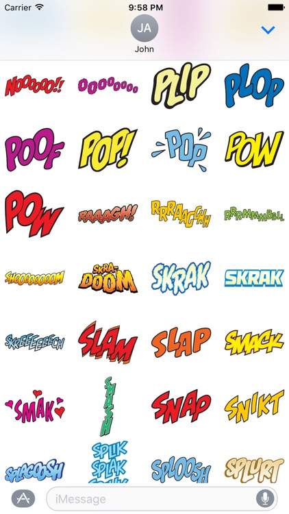 Comic Stickers Pack