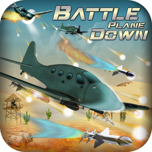 Battle Plane Down Free Icon