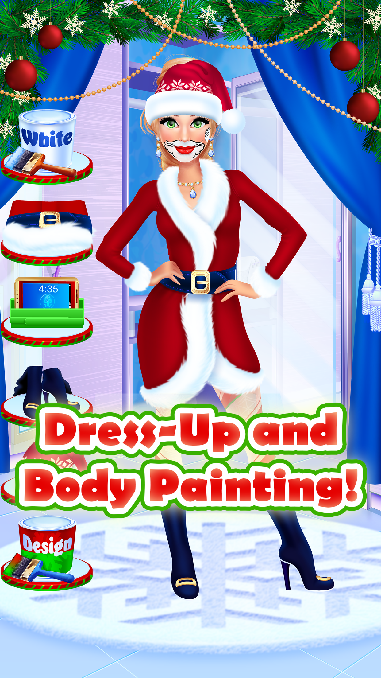 Christmas Face Paint Party - Kids Salon Games screenshot 3