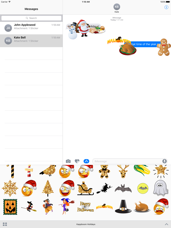 Screenshot #6 pour Kappboom™ Animated Holiday Stickers