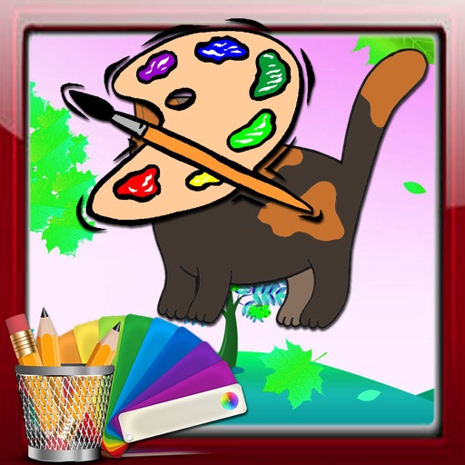 Coloring Games cat Version iOS App