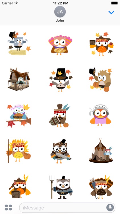 Christmas Owl Stickers - Xmas Turkey Sticker