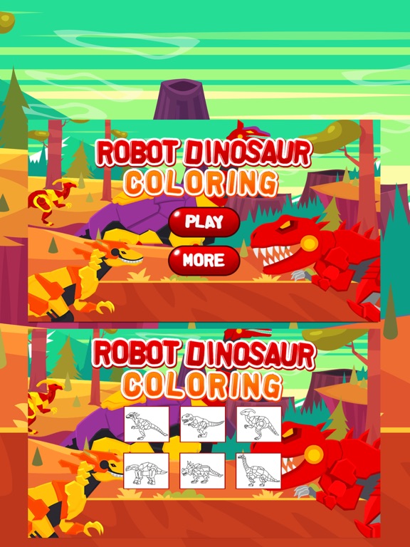 Screenshot #4 pour Robot Dinosaur Coloring