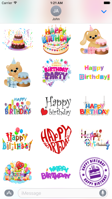 Happy Birthday & Celebration Stickers for iMessageのおすすめ画像2