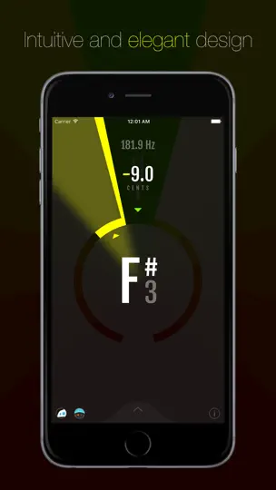 Captura de pantalla de Pitch - Chromatic Tuner en iPhone 2