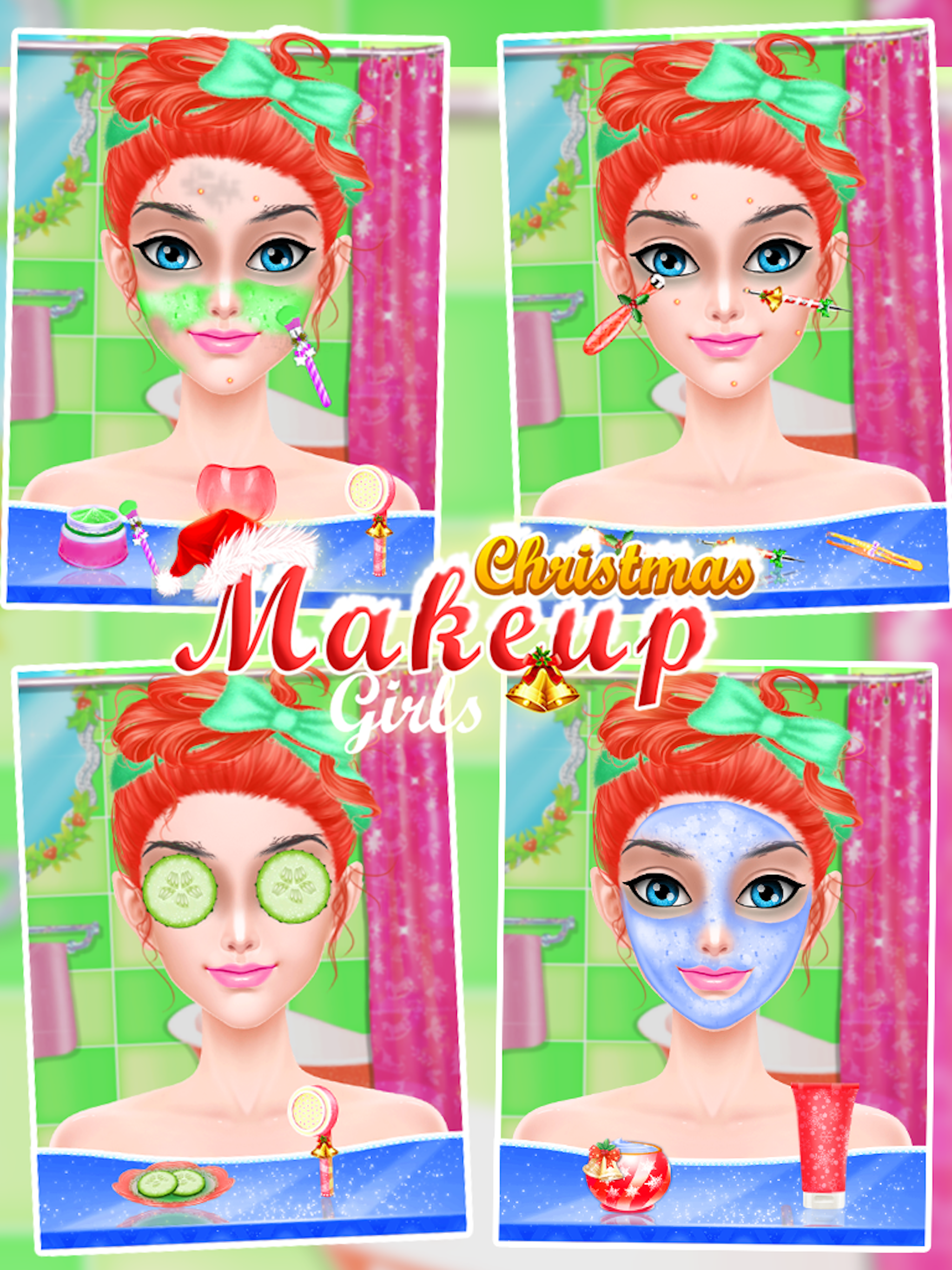 Christmas Makeup Girl 2016-makeover,dressup salon