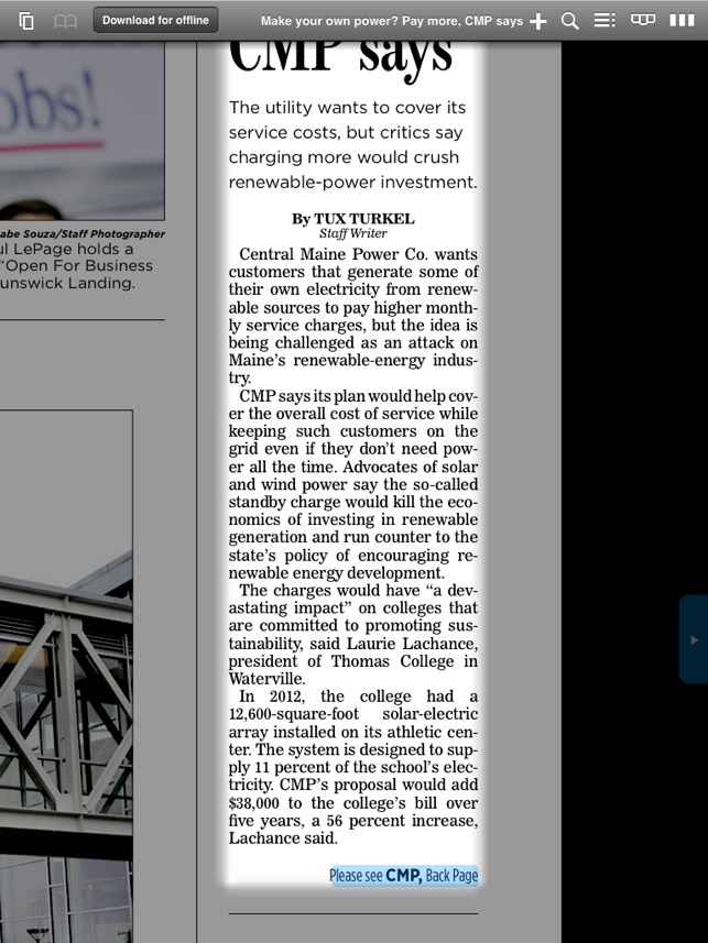 Portland Press Herald e-Edition(圖4)-速報App