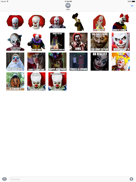 Screenshot #5 pour Creepy Clown - Scary Halloween Stickers