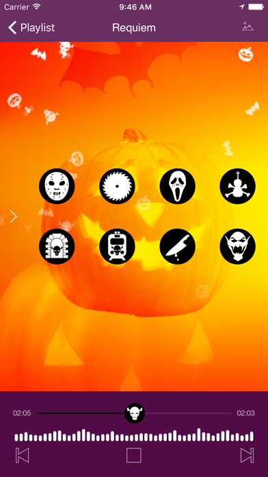 Screenshot #3 pour Musique et Photo Effrayante - Halloween Motifs