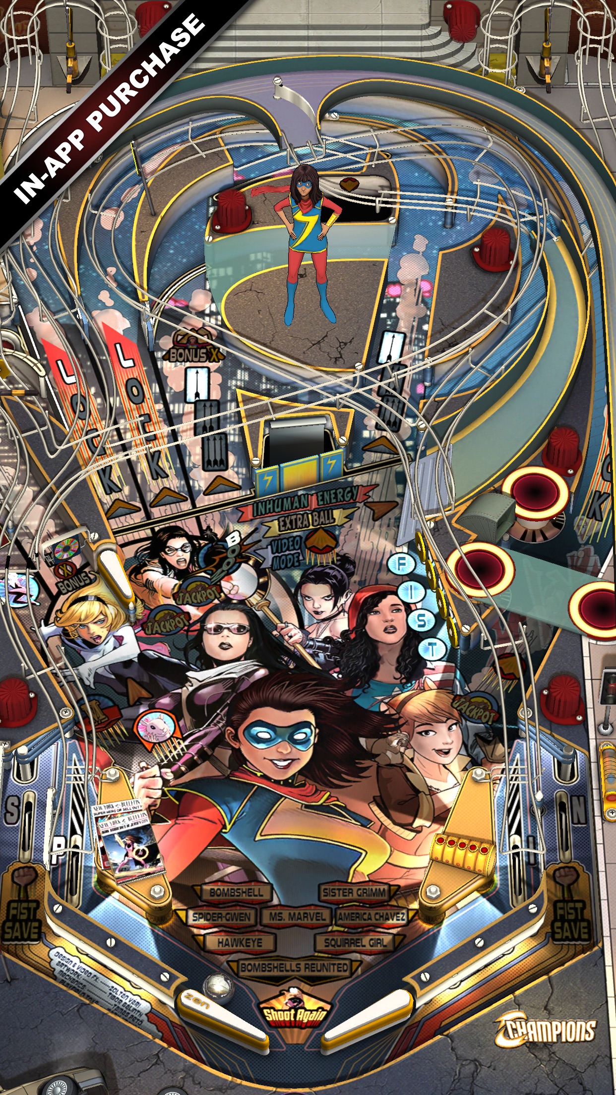 Screenshot do app Marvel Pinball