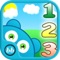 Children can practice to learn 123 Counting with beautiful flash cards