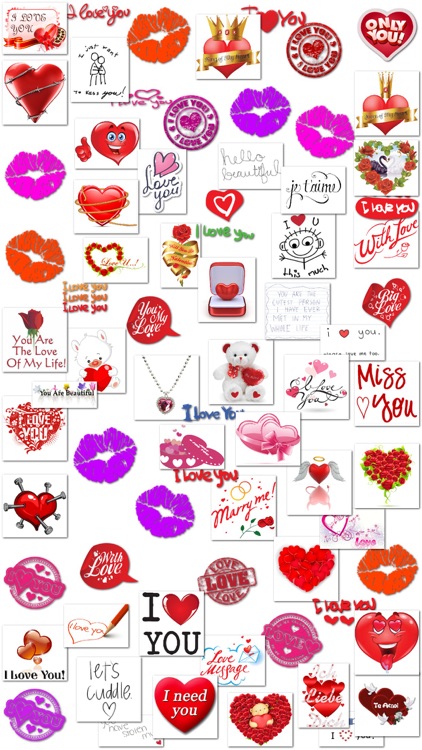 Love Stickers and Emoticons for iMessage