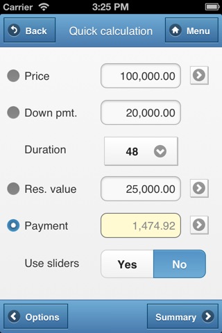 ExCalc - Leasing Calculator screenshot 2