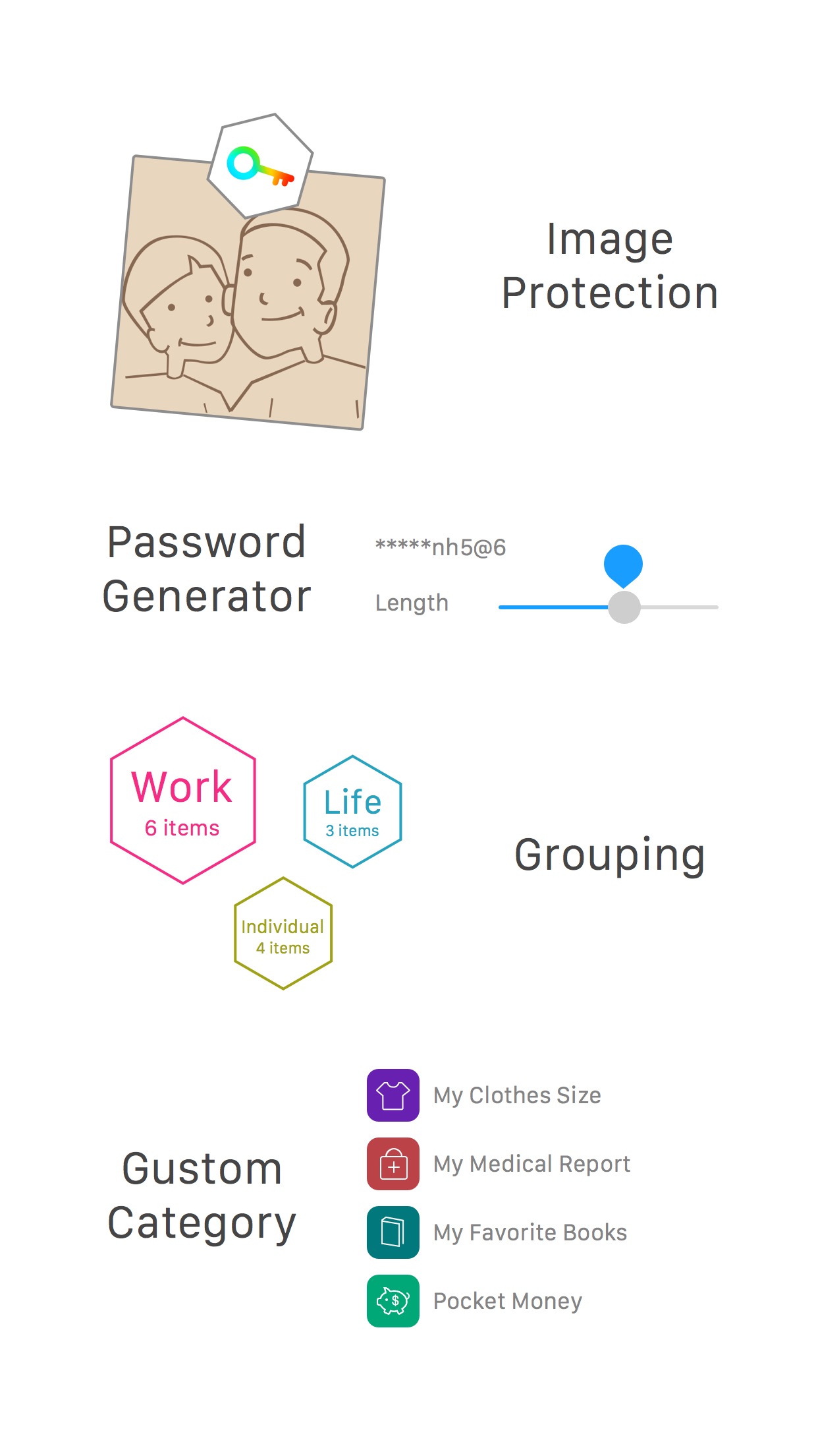Screenshot do app Tiny Password - Secure Password Manager