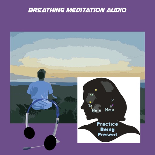 Breathing meditation audio icon